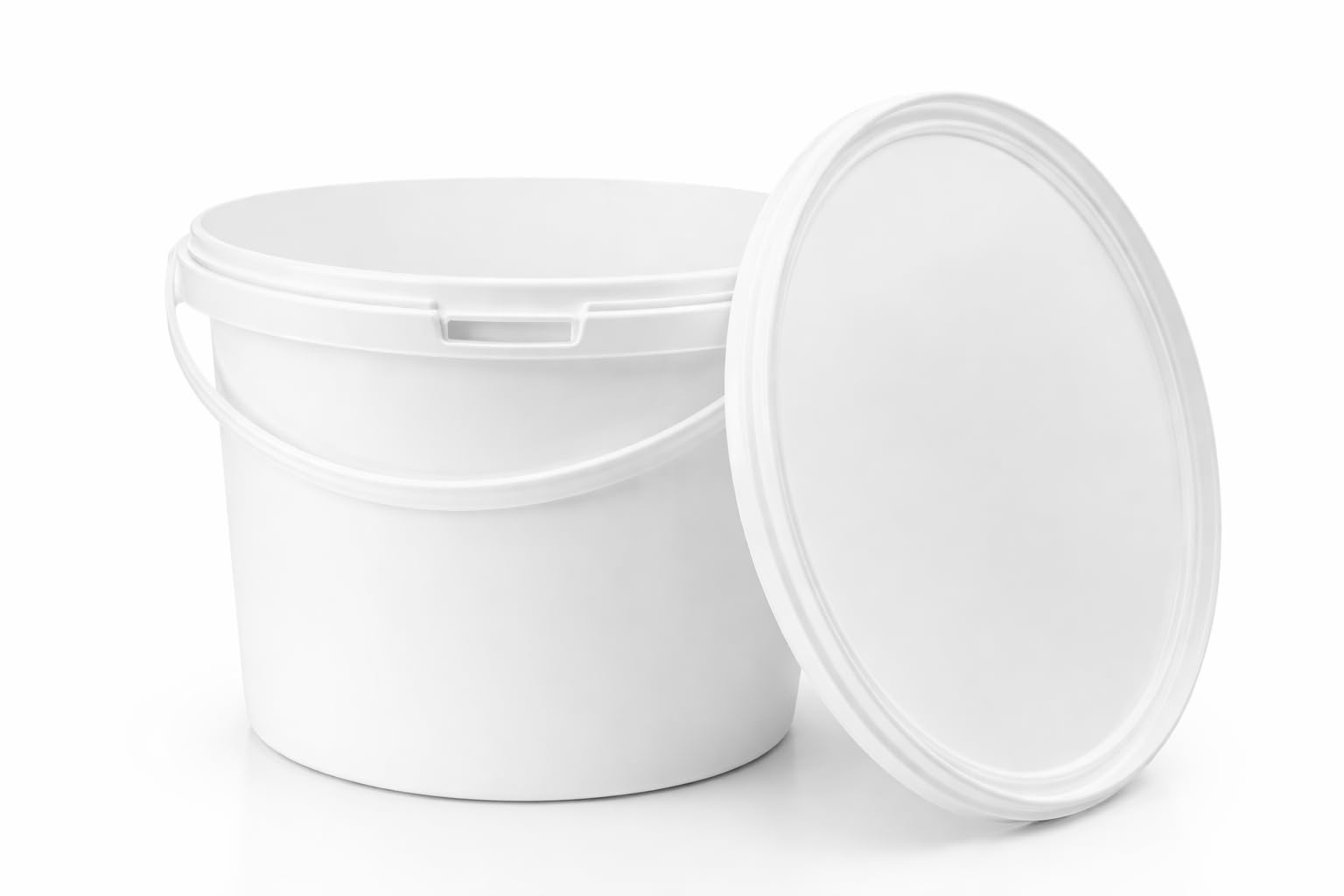 Lot de 10 Seaux en Plastique 3 L avec Couvercle et Anse – Étanches, Robustes et réutilisables – Idéal Stockage Alimentaire, Bricolage, Jardin