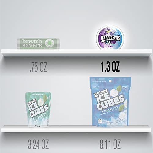 Ice Breakers Duo Grape Flavored Fruity And Cooling, Sugar Free Sugar Free Breath Mints Tins, 1.3 Oz (8 Count) #TOP5
