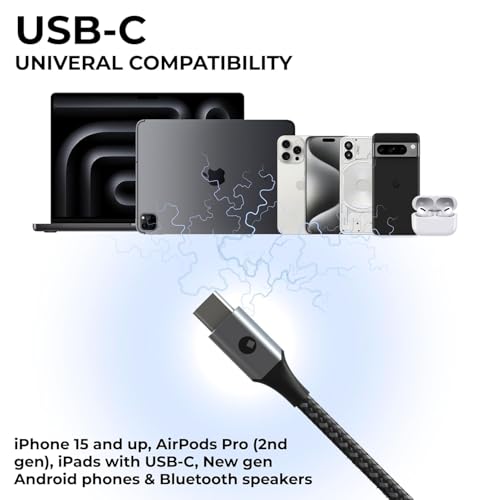 Image of Rolling Square inCharge Cerbero 100W USB-C Cable, Black, 5ft