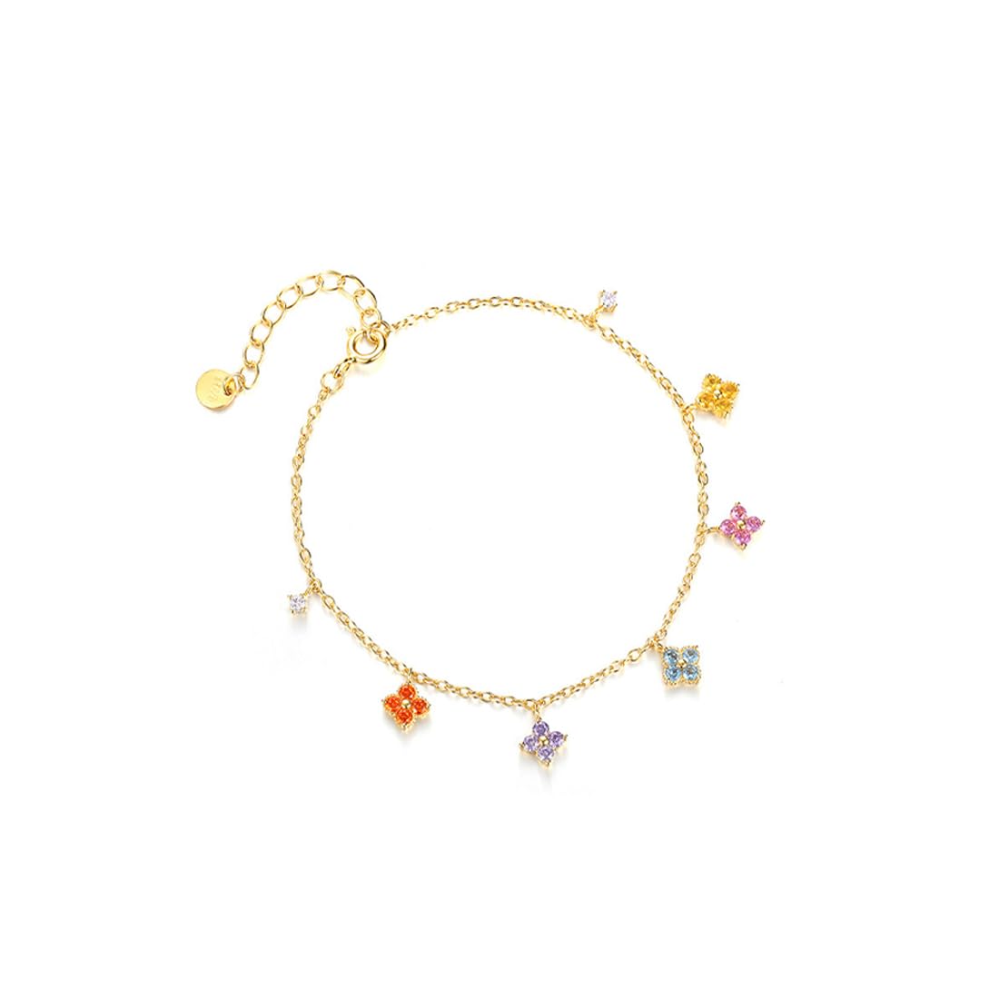 Parure Bijoux Trèfle à 4 Feuilles Femme - Collier, Boucles D'oreilles, Bracelet Plaqué Or 18K, Porte-bonheur