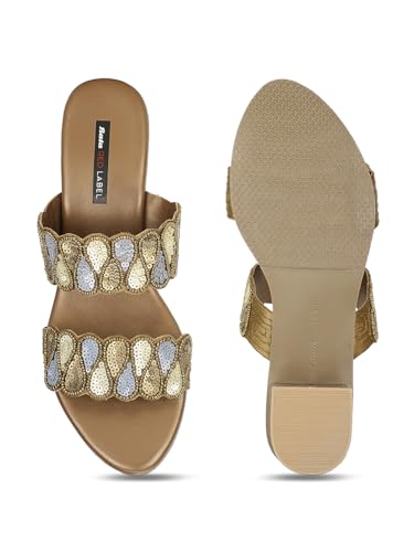 Image of Marie Claire LOLA Block Mule E Women Mule Sandals in Brown