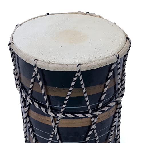 Handmade Wooden & Leather Classical Indian Folk Tabla Drum Set Hand Percussion Drums World Musical Instruments Punjabi Dhol Dholak Dholki 8 X 6 Inches Fun Birthday Housewarming Gift Ideas #TOP5