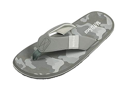 Tongs homme bleu et rouge MADSea Beach claquettes de plage légères en caoutchouc