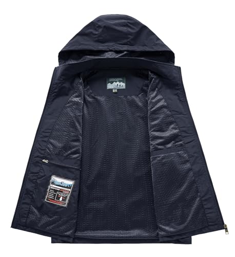 Image of Lightweight Outdoor Vest Jacket for Men, Windbreaker for Golf, Safari, Travel, Fishing, Hiking