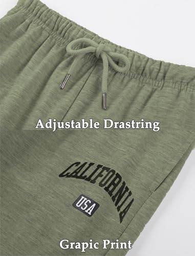 EXARUS 3 Pack Boys Sweatpants Elastic Waist Athletic Graphic Print Drawstring Pants with Pockets Jogger Causal 6-14Y3