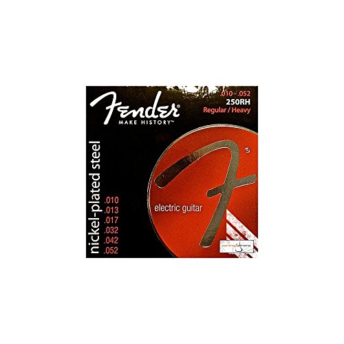 Fender 250RH Nickel-Plated Steel Guitar Strings -Ball End - 10-52