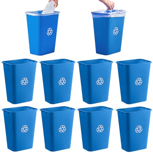 Pack de 10 Canecas Rectangulares de 10 Galones Azules miniatura 2
