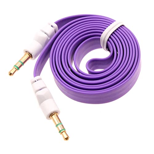 Cable Auxiliar de Audio Jack 3.5mm 91 cm Plano miniatura 1