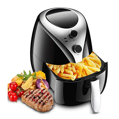 Freidora de aire doméstica de gran capacidad, freidora eléctrica sin humo, máquina multifunción para patatas fritas, horno, panel LCD, circulación de aire de 360° Air Fryer vision