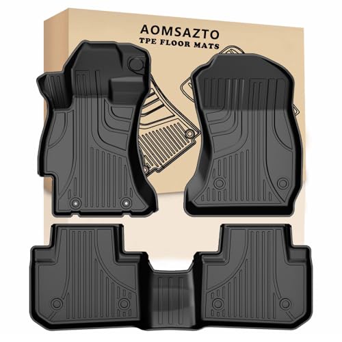 AOMSAZTO Floor Mats for Subaru Forester 2014-2018 1st & 2nd Row All Weather Protection Car Floor Liners Anti Skid Mats