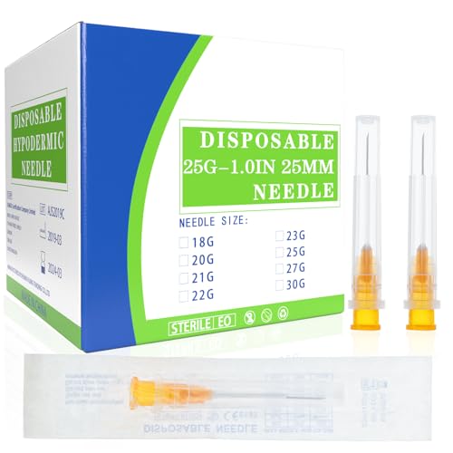 Image of 100 Pack 25 Gauge 1 Inch Lab Accessories, Individually Packaged.