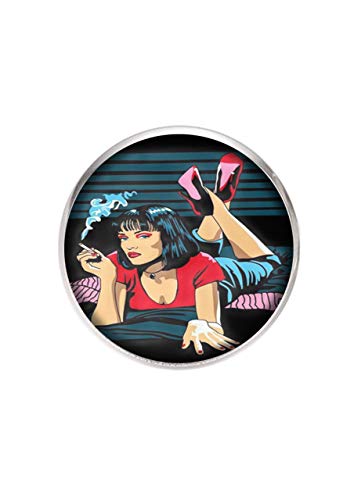 Spilla con perno in acciaio inossidabile, diametro 25 mm, spillo 0,7 mm, Fatto a Mano, Illustrazione Movie