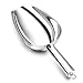 Ice Scoop, 24 Ounce Large Big Scoop, P&P Chef Stainless Steel Utility Scoop for Rice Flour Popcorn Dry Food, Heavy Duty & Dishwasher Safe