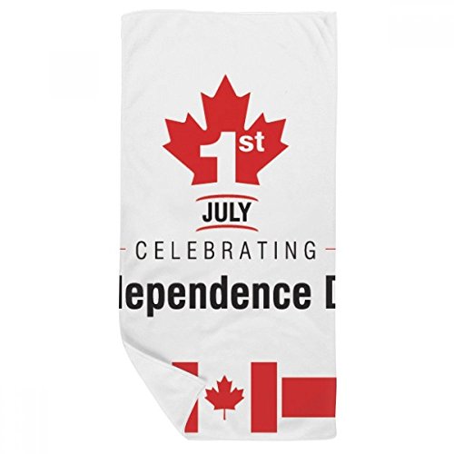 Serviette Canada drapeau feuille d'érable 35x70cm douce multicolore - 2