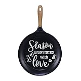 NIKKY HOME 15' x 24' Pan Shaped Metal Kitchen Sign Wall Decor with Quote Season Everything with...