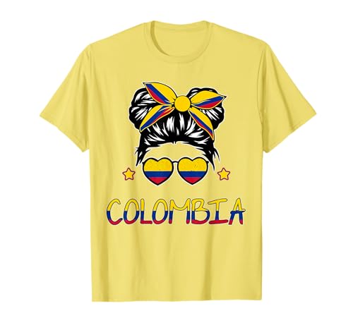 Girls Colombian Flag Kids Hispanic Heritage Month Colombia T-Shirt