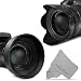 67MM Lens Hood Set (Tulip Flower + Rubber Lens Hood)