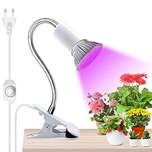 Douille Ampoule E27 à Pince,Lampe Clip,Lampe Chauffante Tortue,Lampe Reptile,Lampe avec Pince E27, 220CM Cable avec Interrupteur Dimmable,Clip de Base en Métal,pour Plantes Tortue Lecture
