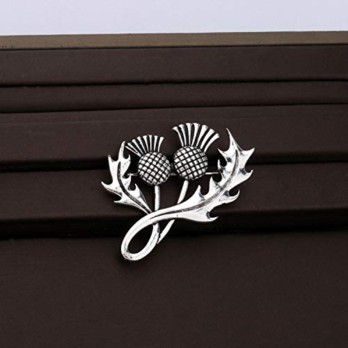 CENWA Double Scottish Thistle Brooch Pin Scottish Brooch4