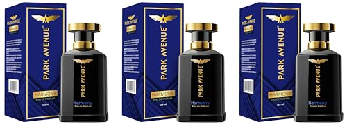 Image of Park Avenue Men Perfume, Harmony 100Ml | Eau De Parfum | Premium, Long Lasting, Intense Amber Wood Fragrance Spray | Suitable For Every Occasion | Ideal Valentines Day Gift (Pack Of 3)