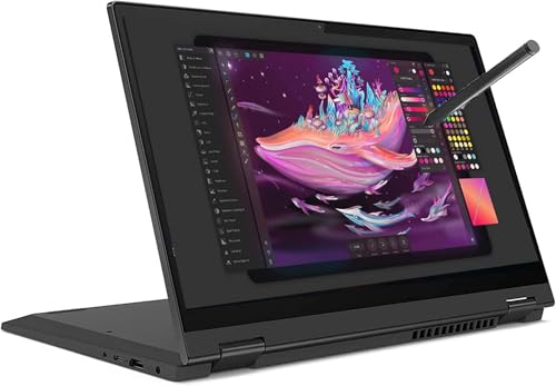 Image of Lenovo Flex 5 14 inch FHD(1920 x 1200) IPS Touchscreen 2-in-1 Laptop, AMD Ryzen 5-5500U, 16GB RAM, 1TB PCIe SSD, Backlit KB, Wi-Fi 6, FHD Webcam, Fingerprint, Digital Pen, w /Mouse Pad