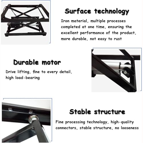 Tavolo elevatore elettrico a forbice, tavolino da caffè regolabile in altezza con telecomando, carico massimo 150 kg, design moderno per casa e ufficio, versatile ed elegante