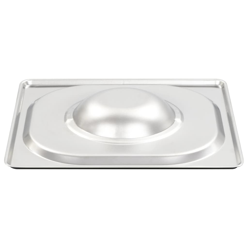 Générique Couvercles de Plateau 8 pcs GN 1/6 Acier Inoxydable, Accessoires Petit électroménager, Accessoires pour Tables Chaudes, Couvercles de bacs pour Tables Chaudes, Argent, (Poids 1.5KG)
