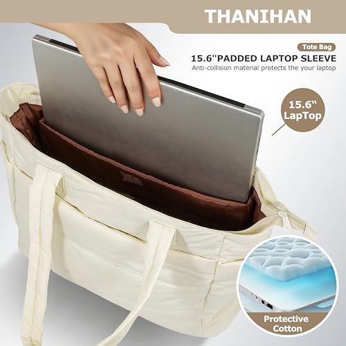 Image of Tote Bag for Women ,Travel Puffy Tote Bag For Women,Puffer Work Tote Handbag、Shoulder Bag Handbag for Travel, Work, Gym