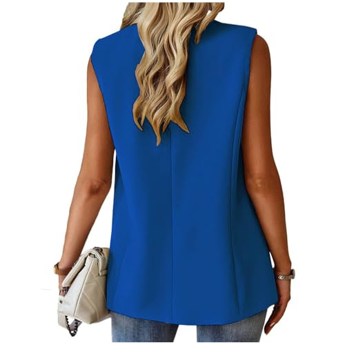 2025 Women's Summer Sleeveless Vest Women's Casual Business Blazer Vest With pocket4