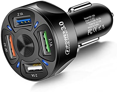 Amazon Di Coposs ディコポス カーチャージャー シガーソケット Usb 車載充電器 Quick Charge 3 0 4ポート 35w 12v 24v車 急速充電 超小型 Iphone Androidなど対応 ソケット4口ブラック ソケット分配器 車 バイク