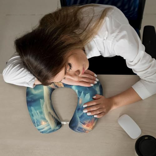 Almohada de viaje espuma cómoda tamaño estándar miniatura 6