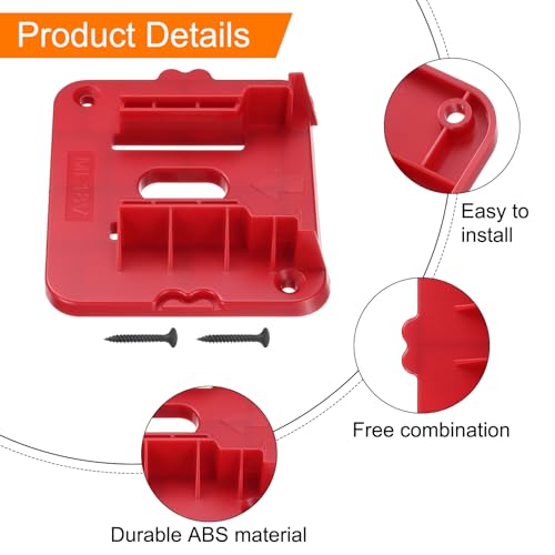 Soporte de batería M18 de 18 V para pared de herramientas pack de 6 5