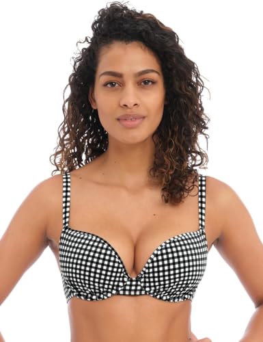 Freya Women's Standard Check in Underwire Molded Bikini Top