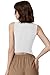 QINSEN Vest for Women V Neck Sleeveless Fully Lined Button Front Fashion Casual Waistcoat White S