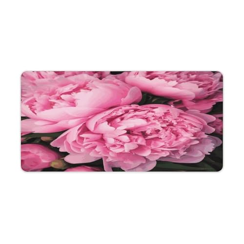 Pink Peony Desk Pad Large Office Desk Mat 30x60 cm miniatura 1