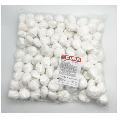 GIMA 35017 gasa, algodón, redondo, 50 mm de diámetro, 1000 unidades)