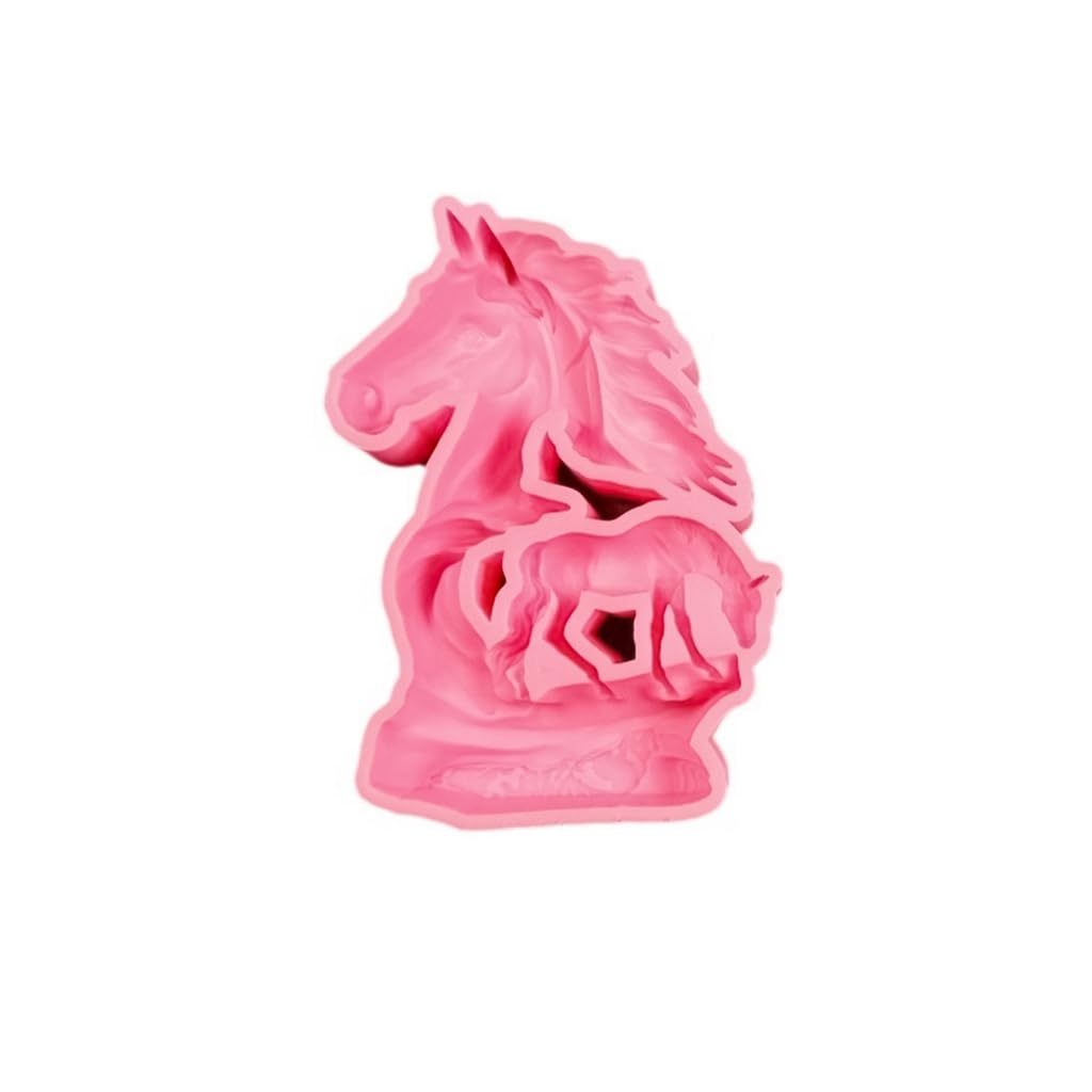 Horse Silicone Mould Ornament Desktops Decorative Plasters Molds Handmade Animal Castings Molds for Holiday Decorations,Silicone Mold Resin,Resin Mold Silicone