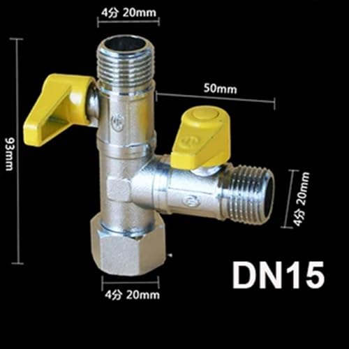Interrupteur valve cuivre DN15 pour double sortie eau - 3