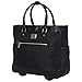 Kenneth Cole Reaction Runway Call Nylon-Twill Laptop & Tablet Business Travel, Black Wheeled Tote, One Size