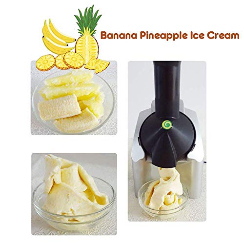 YYAI-HHJU Fruchtsorbetmaschine Softeismaschine Vollautomatisch Schnell Einfach Für Veganes Sorbet Joghurt DIY 16 * 17… – Bild 6