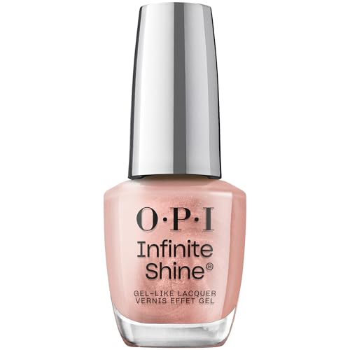 OPI Infinite Shine Smalto per Unghie - Werkin' Shine to Five - Effetto Gel e Lunga Durata, Smalto Metallico Rosa - con Tecnologia Pre-Cured Gel e Pennello OPI Pro-Wide (15ml).