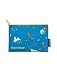 Out of Print Curious George Pouch Turquoise