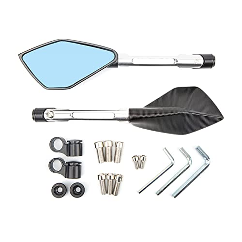 Guidon de moto en aluminium bleu anti-reflet guidon pour scooter et moto de route