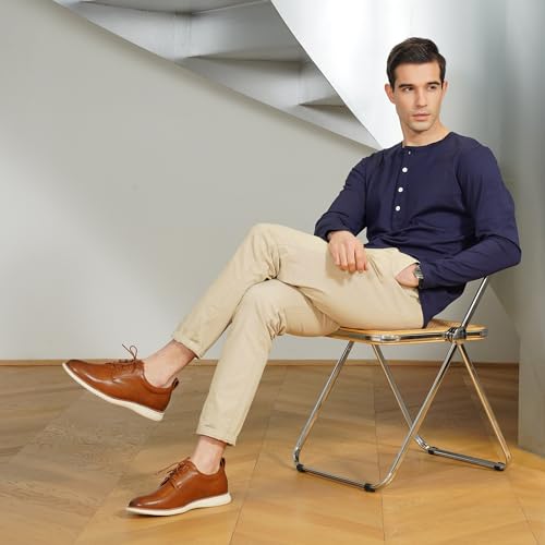 Jousen Mens Dress Shoes Oxfords Casual Retro Classic Comfortable Formal Derby Business Dress Shoes for Men2