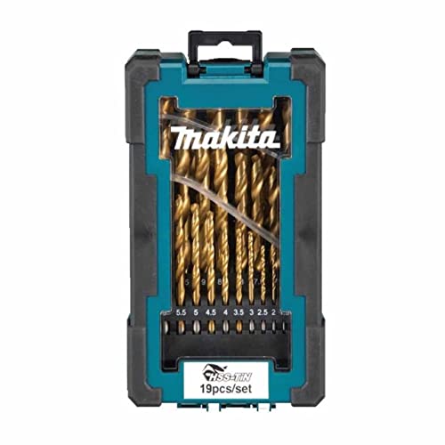MAKITA D-72229 METAL DRILL BIT SET HSS-TiN 1-10MM 19PCS