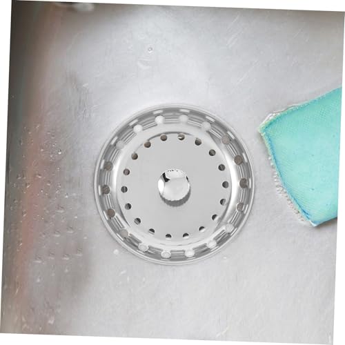 Set tapón colador para fregadero de acero inoxidable miniatura 5