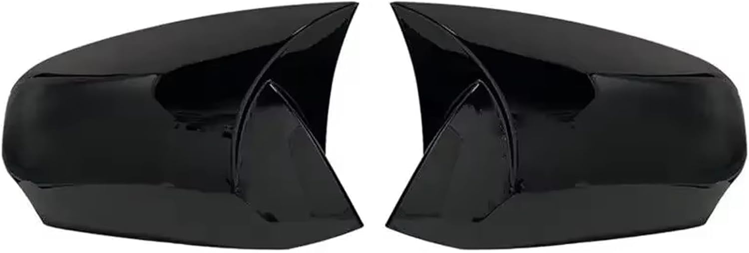 XJPGHA Wing Mirror Covers Caps for Renault Fluence 2011-2015, Sturdy Durable Cover Housing Door Mirror Vehicle Accessory Rearview Side Covers,Black