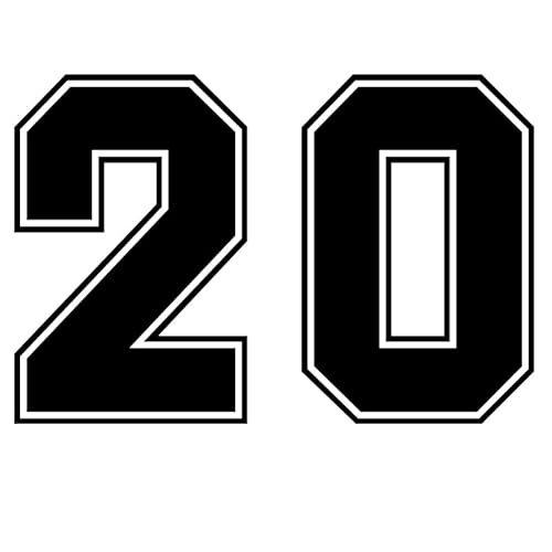 30059 Varios tamaños, figura número 20, pegatina para coche, calcomanías impermeables de vinilo para coche, camión (3)