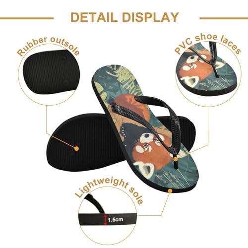 Cute Red Panda Flip Flop Beach Summer Casual Sandal for Women & Men Shower Shoes 208617032