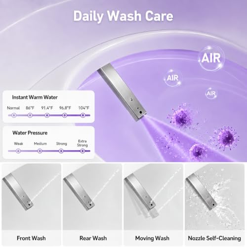 Luxury Smart Toilets with Bidet Seat Built-In, Auto Flush - image 5